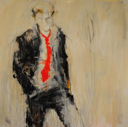 "Getting Somewhere"  48"x48" acrylic on canvas by Leslie Nolan, Washington, DC Artist