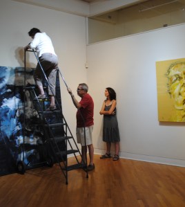 Assistants with Delaplaine Exhibitions Manager Diane Sibbison